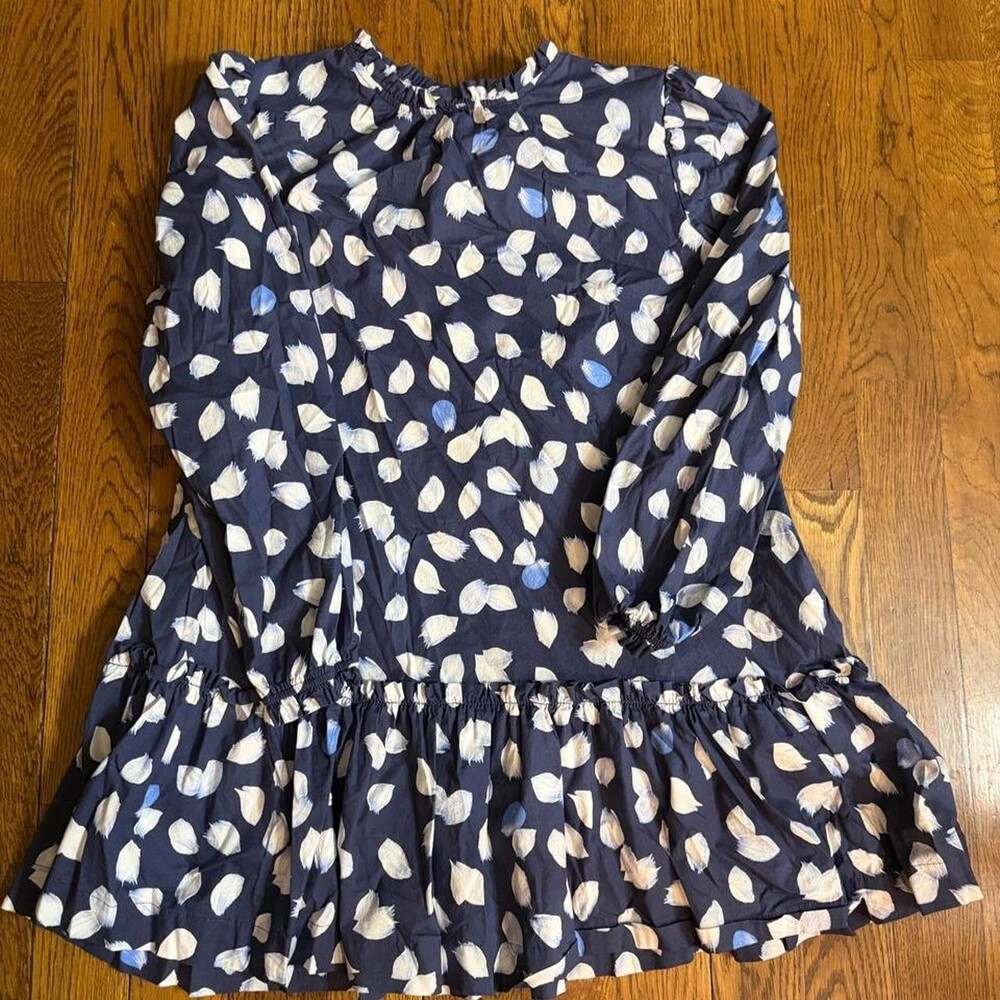 Scoop women navy blue dress with white polka dots. Size M #polkadot #rdress